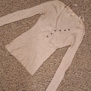 Aeropostale Cream Knit Top